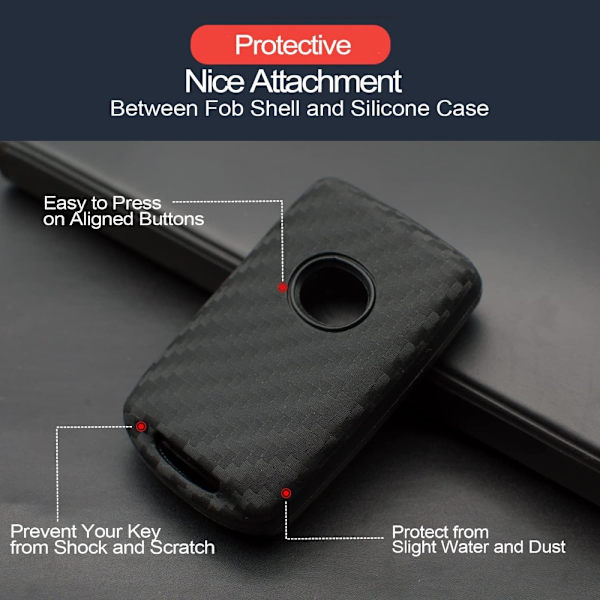 Silikon Keyless Entry Remote Car Smart Key Fob Cover