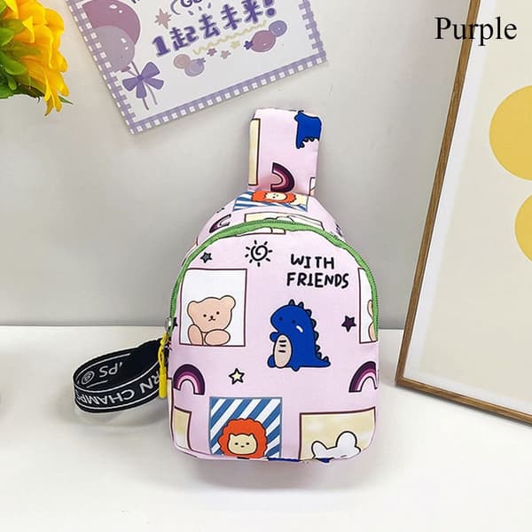 Børne Mini Mavetaske LILLA purple