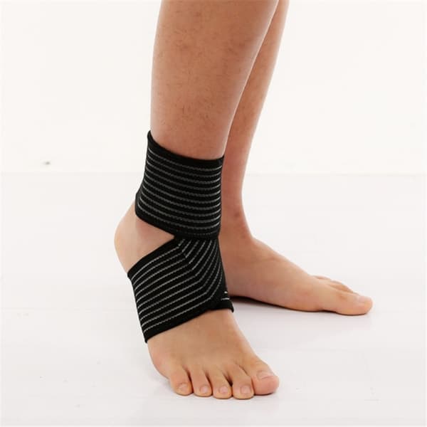 1 stk. Elastisk Ankelbind Sportsbeskyttelsesbind SORT Black
