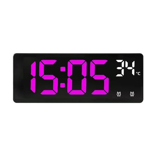 Elektronisk Klocka Digital LED Klockor LILA Purple