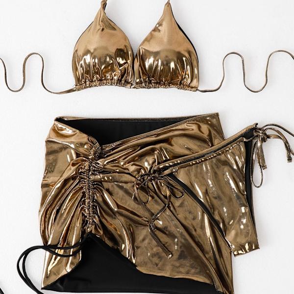 Badkläder Bikini Set GOLD M Gold M