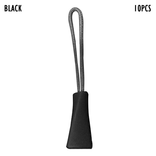 10st Dragdragkedjeände SVART Black