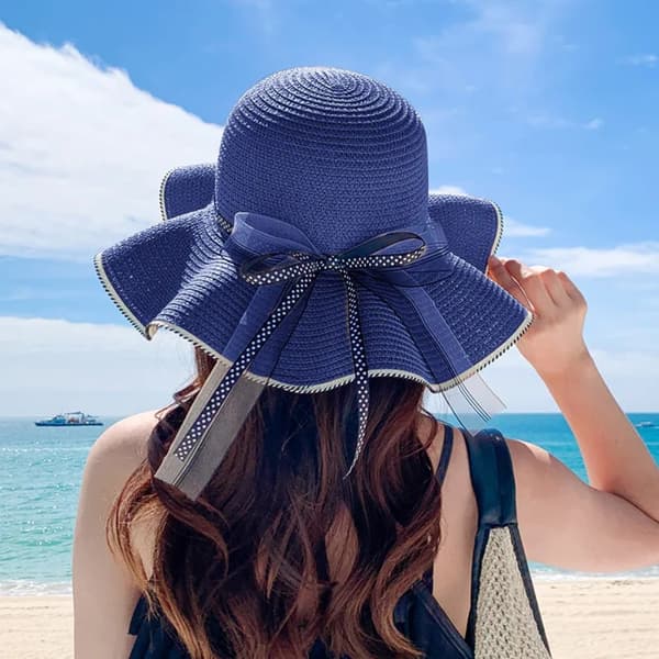 Sommerhatt for kvinner, strand solhatt 02 02 02