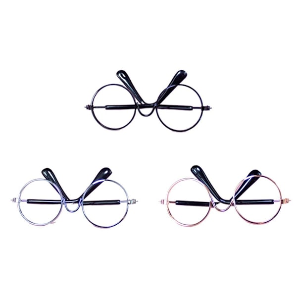 Doll Glasses Pehmo Doll Silmälasit GOLD Gold