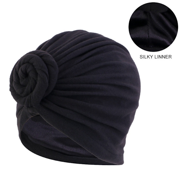 Dame Turban Hårtrekk MARINE BLÅ Navy Blue