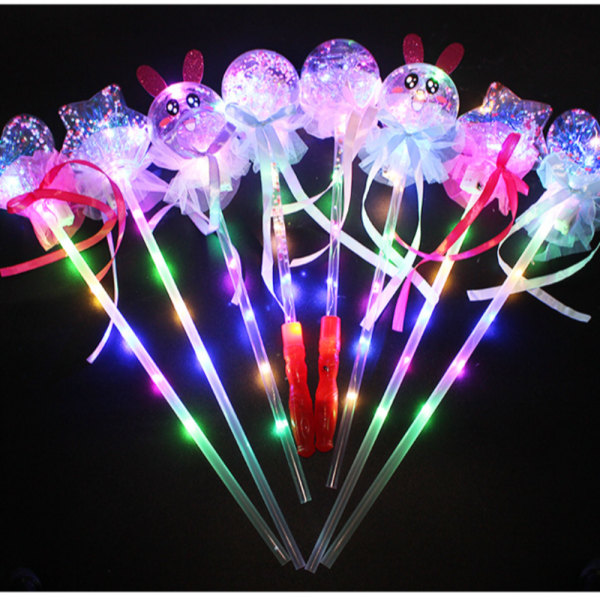 LED Magic Fairy Stick Light-up Magic Ball Wand 7 7 7