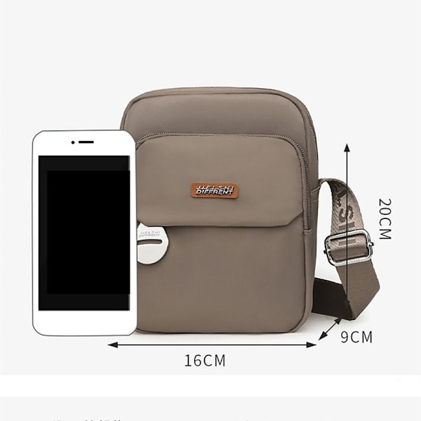 Enkel axelväska Crossbody-väska GRÅ GREY