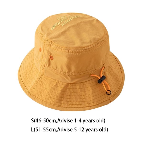 Kids Bucket Hat cap YELLOW S Yellow S