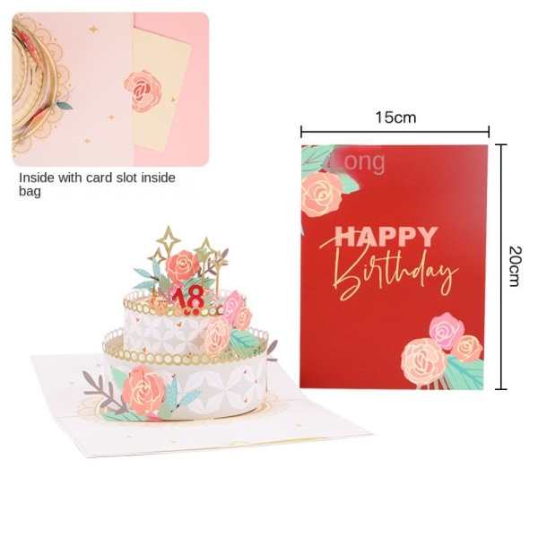 Syntymäpäiväkortti Käsintehty onnittelukortti STYLE 1 STYLE 1 style 1