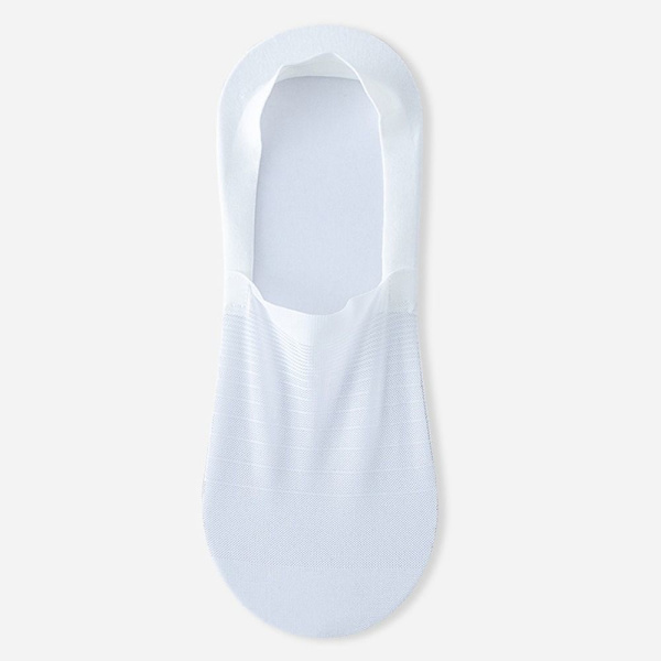 Usynlige bådsokker til mænd HVID White
