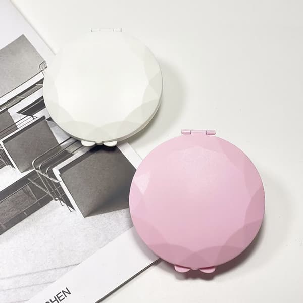 LED-valollinen meikkipeili, mini taskupeili, PINKKI pink