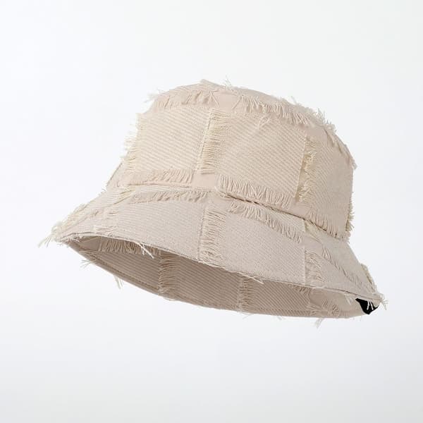 Bomuld Bucket Hatte Kvinder Sommerhat SORT Black