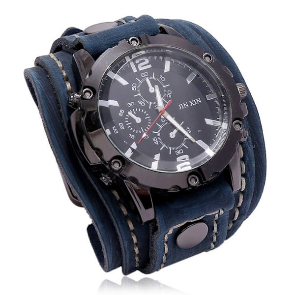 Herrearmbåndsur Quartz Man Ur BLÅ blue