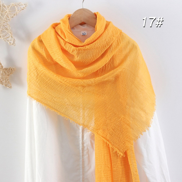 Shawl Wrap Headscarf Muslim Hijab Shawls KELTAINEN Yellow