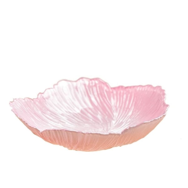 Glass Fruktkurv Snacktallerken ROSA Pink