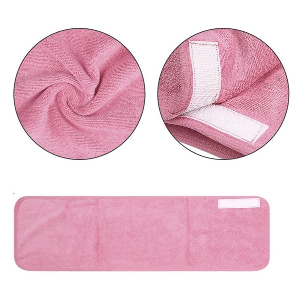 Mikrofiberhåndklæde ansigtsmassage pandebånd LYS PINK Light pink