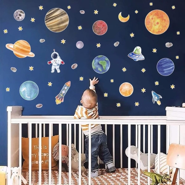 Selvklæbende Planet Wall Stickers Wall Stickers STYLE 1 STYLE 1 style 1