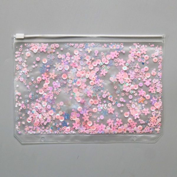 A5/A6 Lösbladsfilfickor Förvaringsväska ROSA A5 A5 Pink A5-A5
