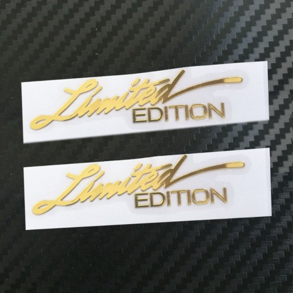 Bil Klistermärken Emblem Badge Dekal GULD Gold