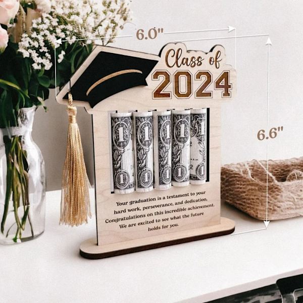 Graduation Money Holders Graduation Card SVART black