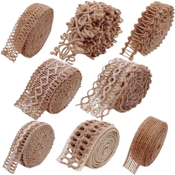 Hamp Rope Webbing Flettet Webbing Linned Roll