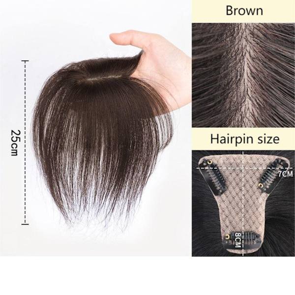 Fake otsatukka 3D ranskalainen otsatukka MUSTARUSKEA black brown