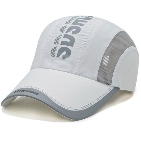 Snabbtorkande sporthatt Printed cap VIT white