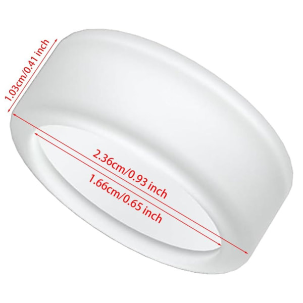 Silikone Ring Cover Smart Ring Protector WHITE M White M