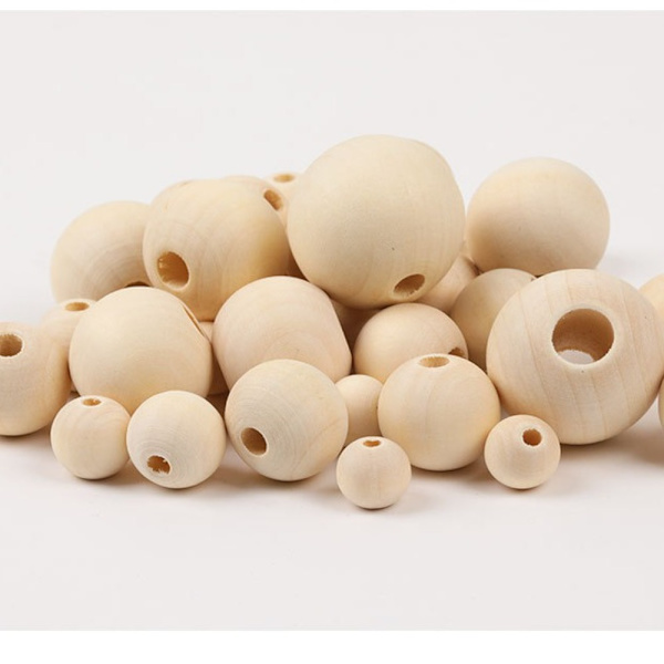 100 kpl puuhelmi irtonaisia ​​välihelmiä 12 mm SISÄINEN 4 mm 12mm Inner4mm
