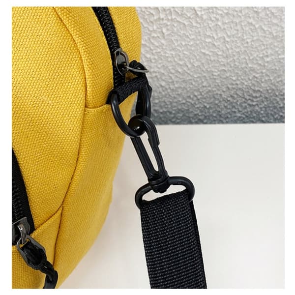 Canvas Messenger Väskor Tecknade Serier Axelväska VIT White