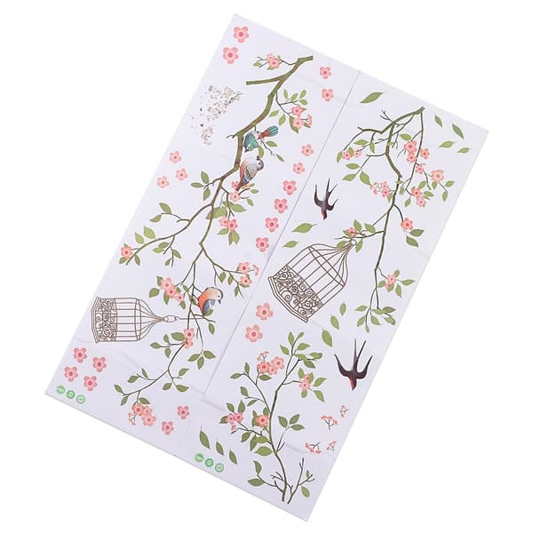 2 st Miljövänliga Blomsterväggdekaler Heminredning B 2 PCS