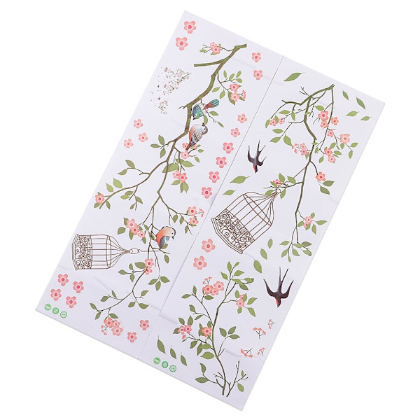 2 stk Blomster Miljø Wall Stickers Home Decoration A  2 PCS