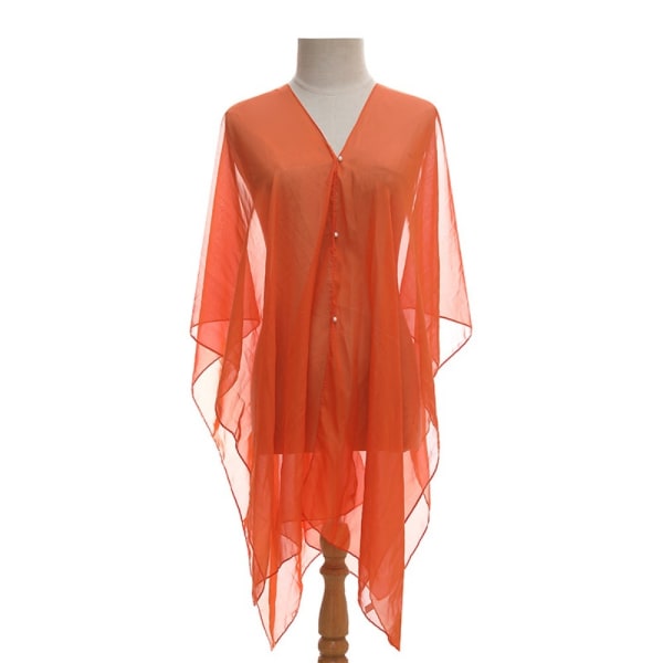 Sjal Scarf Beach Cover Up ORANGE Orange