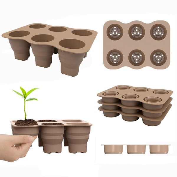 Plantbricka för sådd BRUN brown