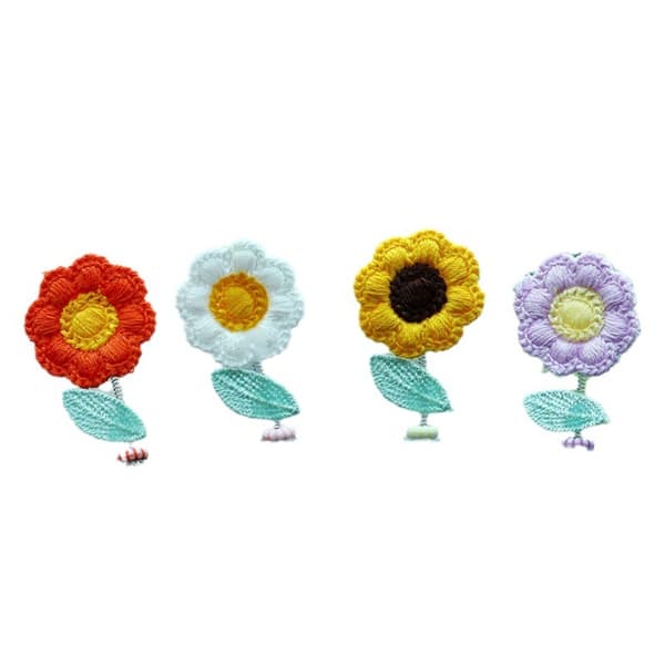 Solsikke Ornament Ristende Hode Blomst SETT Set