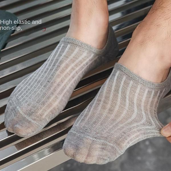 Miesten sukat puuvillasukat HARMAA grey