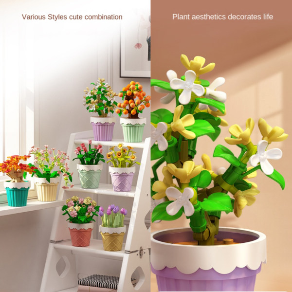 Blok blomsterpotte byggesten C C C