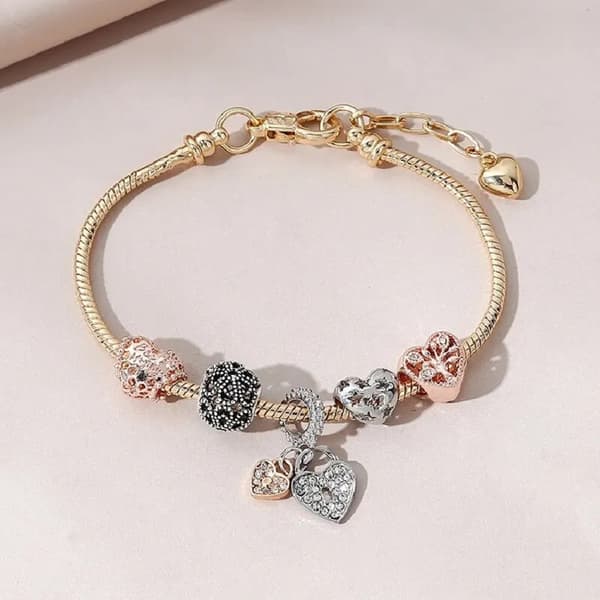 Hjerteformet Livets Træ Armbånd Kvinder Mode Trend Smykker