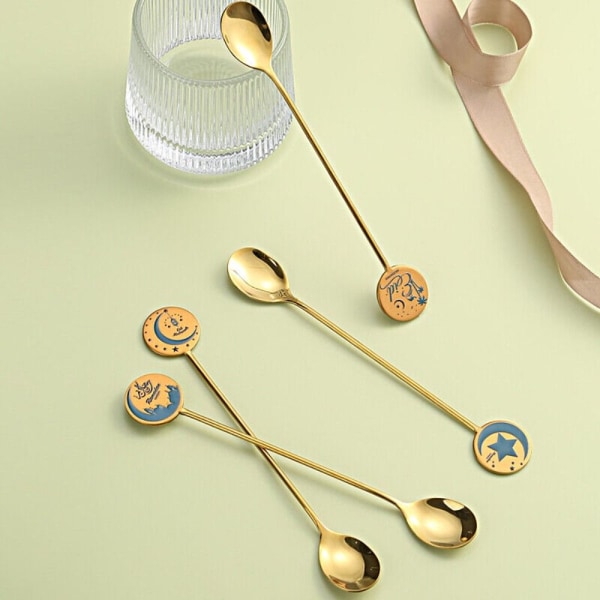 Star Moon Ske Gaffel Sæt Dessert Kage Ske FORK-3 FORK-3 fork-3