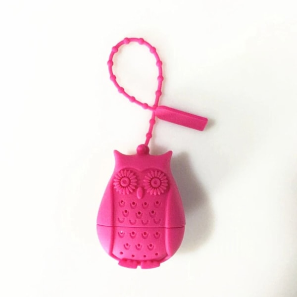 Owl Tea siivilä Irtolehtinen Tea Infuser RED Red