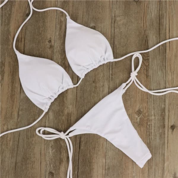 Badedragt Bikini Sæt HVID White