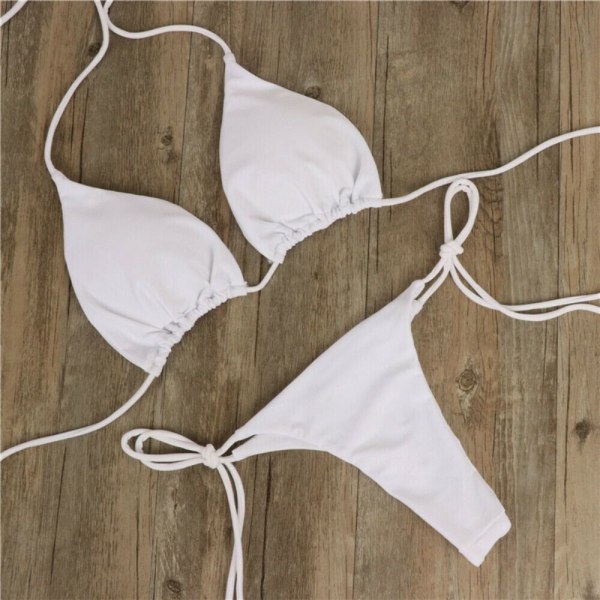 Badkläder Bikini Set VIT White