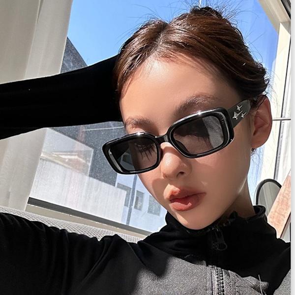 Y2k Star Aurinkolasit Punk Aurinkolasit CLEAR GRAY CLEAR GREY Clear Gray