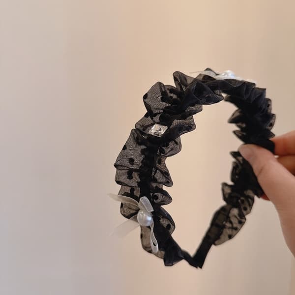 Hårband Hårprydnad SVART black