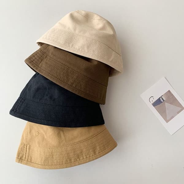 Fiskarhatt i bomull för dam, sommarhatt, KAFFE 48 cm Coffee 48cm