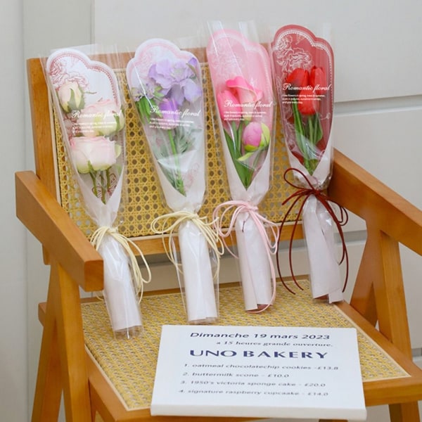 10 stk. Blomsterindpakningspose Blomsteremballagepose C C C