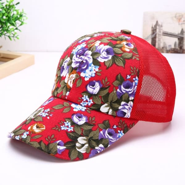 Punainen baseball-verkkolippis red