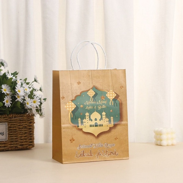 6 st Eid Mubarak presentpåse Candy Cookie Bag STYLE 6 STYLE 6 Style 6