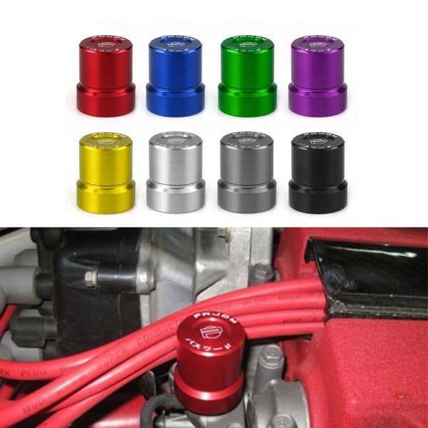 VTEC Solenoidventil Bilmotor Aluminiumdeksel SØLV Silver
