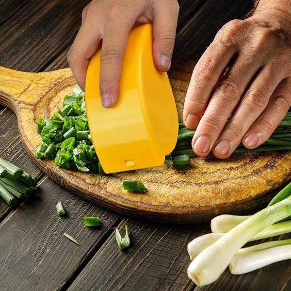 Persillehakkerrulle Manuel presset hakker GUL Yellow